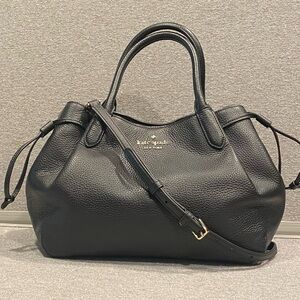 Kate Spade Black Dumpling Pebbled Satchel